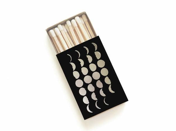 28 Phases of the Moon Matchbox Silver
