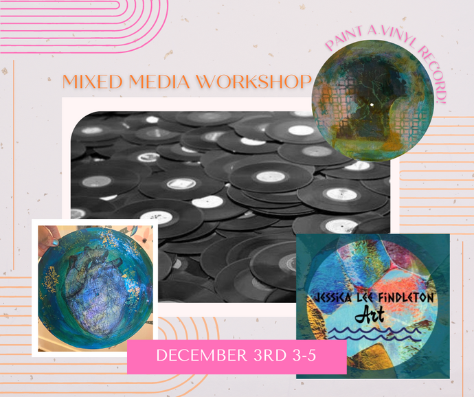 Mixed Media Vinyl Record Workshop