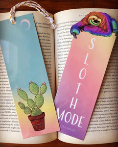 Sunset Cactus Bookmark