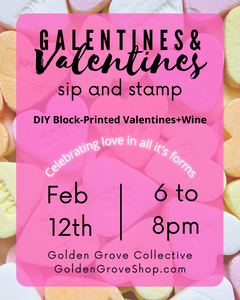 Galentines and Valentines Sip and Stamp