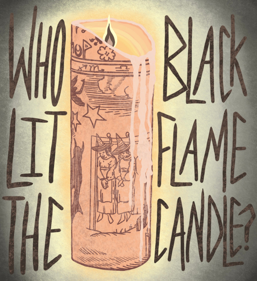 Black Flame Candle 8x10 Print