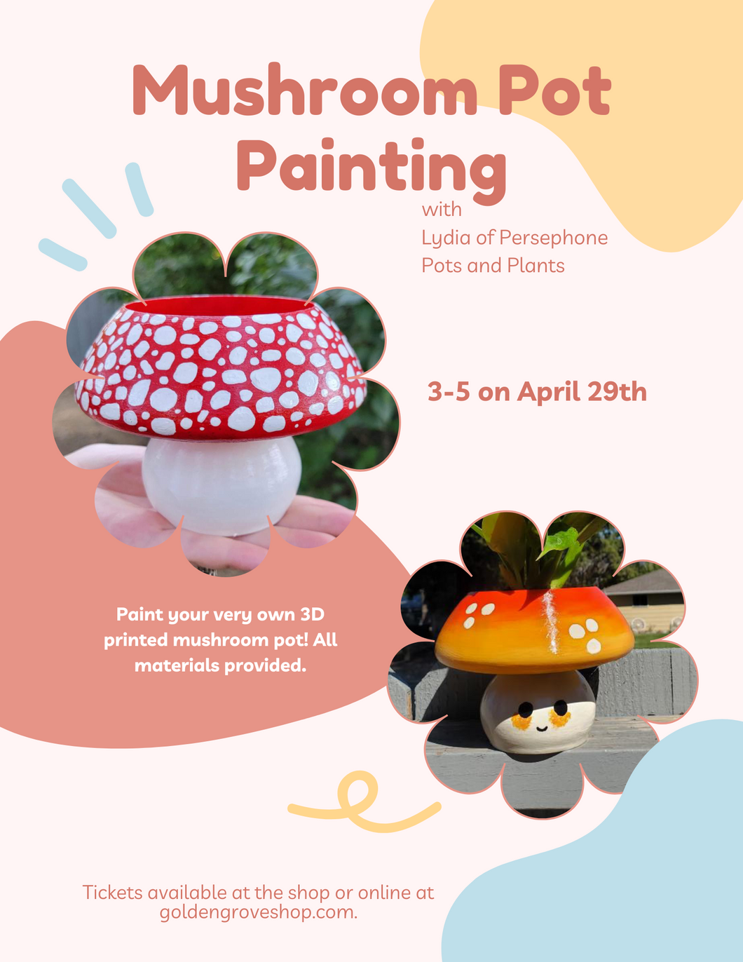 Mushroom Pot Painting Workshop