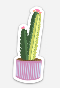 Striped Cactus Sticker
