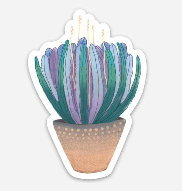 Potted Succulent Sticker