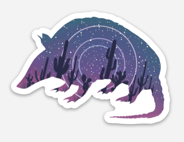 Star-madillo Sticker