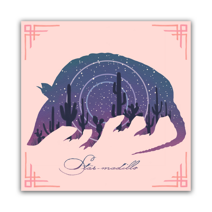 Starmadillo 8x8 Print