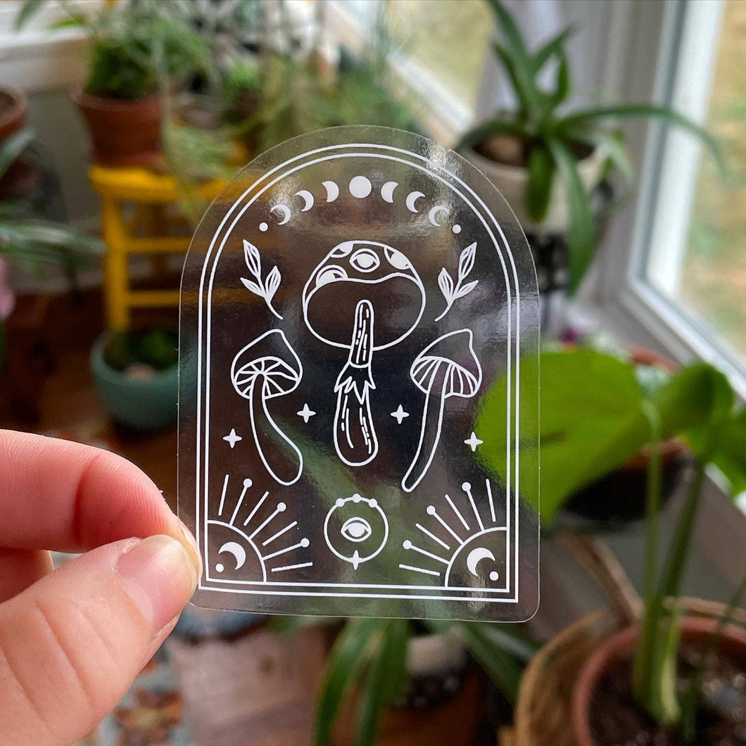 Bestseller Clear Mushroom Witchy Sticker Waterproof