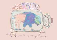 Load image into Gallery viewer, Bison in a Bottle 8x10 Print