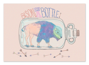 Bison in a Bottle 8x10 Print