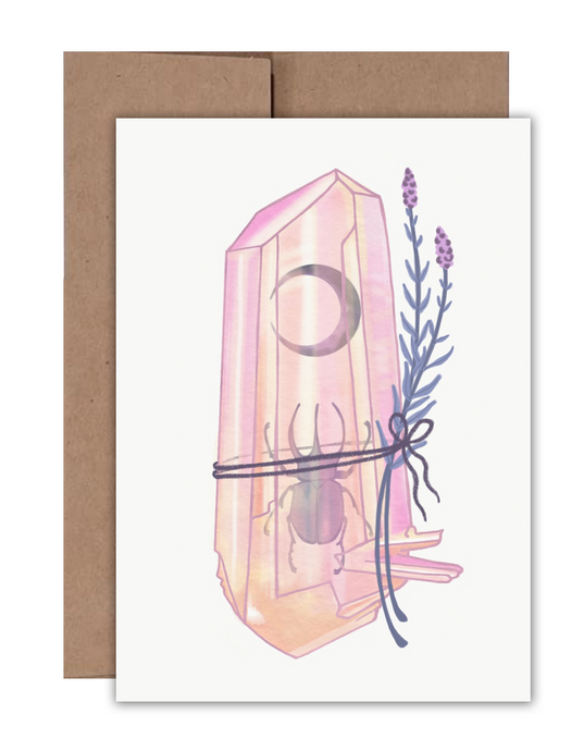 Crystalized Beetle Card