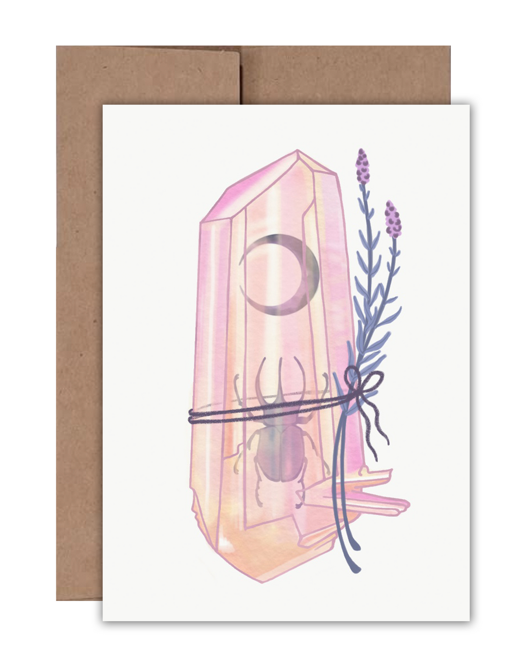 Crystalized Beetle Card