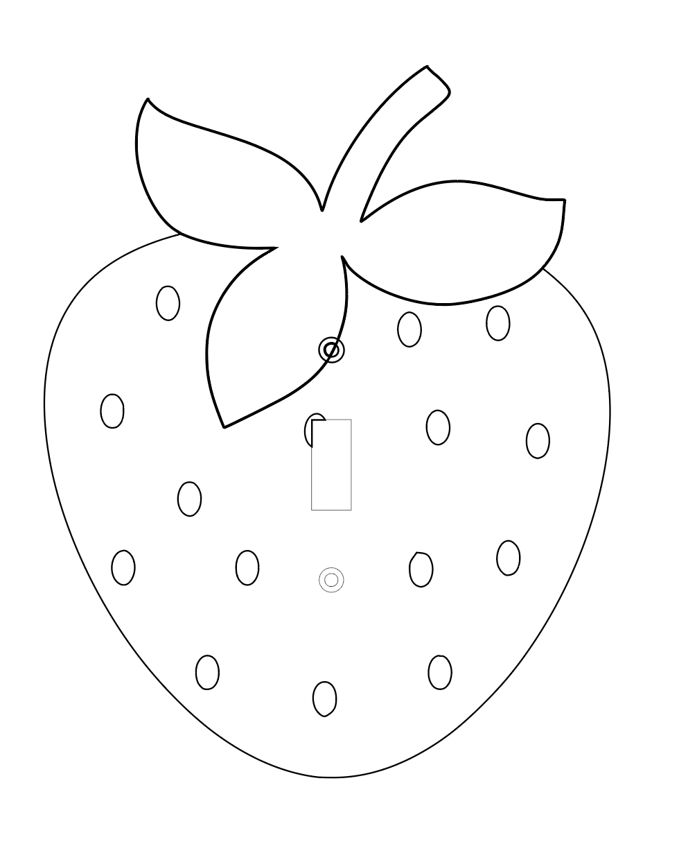 Strawberry Light-switch Cover