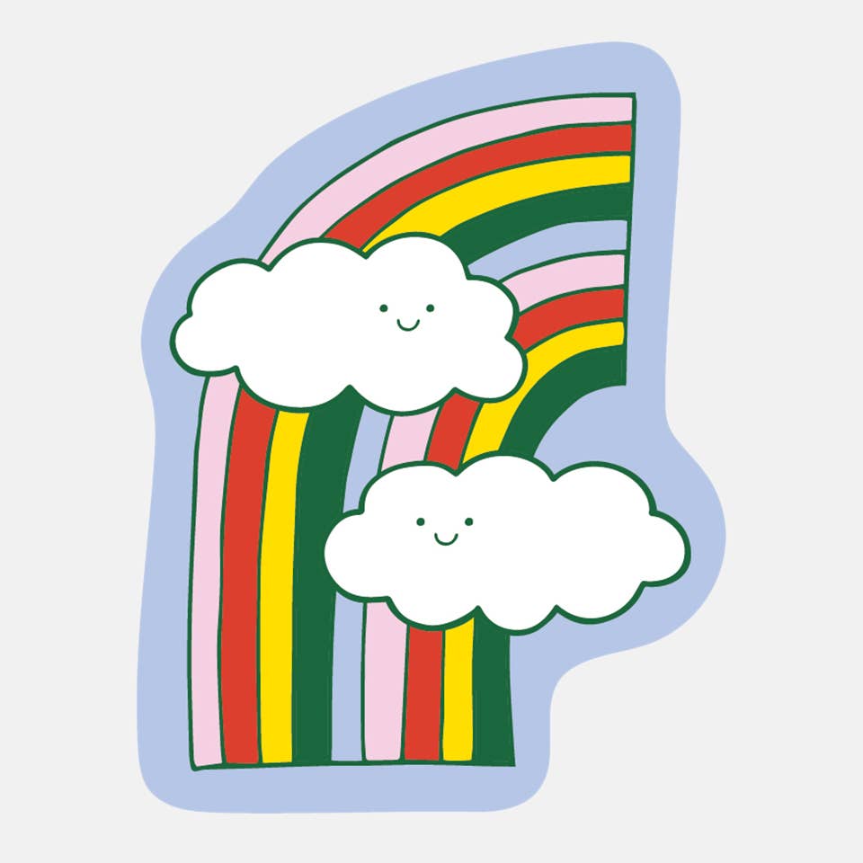Happy Clouds Sticker