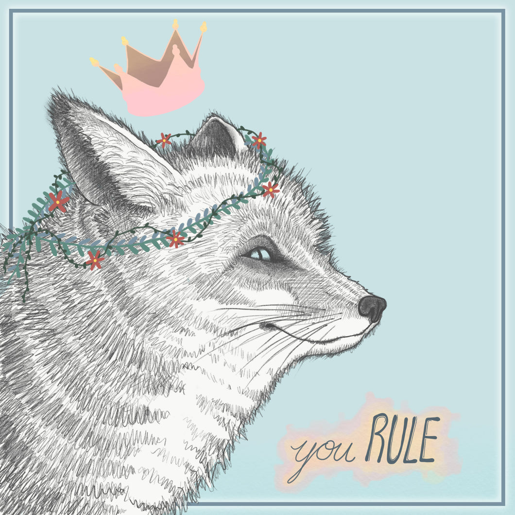 You Rule 8x8 Print