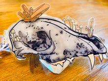 Load image into Gallery viewer, Crystallized Skull Semi-Transparent Sticker