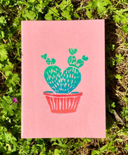 Load image into Gallery viewer, Cactus Block Printed Notebooks