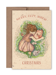 Merry, Cozy, Warm, Christmas Card