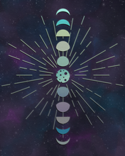 Load image into Gallery viewer, Moon Phases 8x10 Print