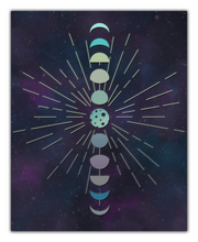 Load image into Gallery viewer, Moon Phases 8x10 Print