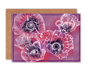 Oriental Poppies Card