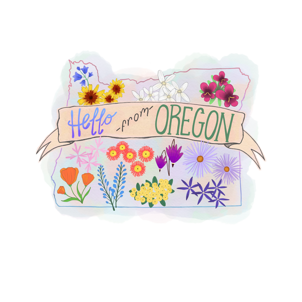 Wildflowers of Oregon Card